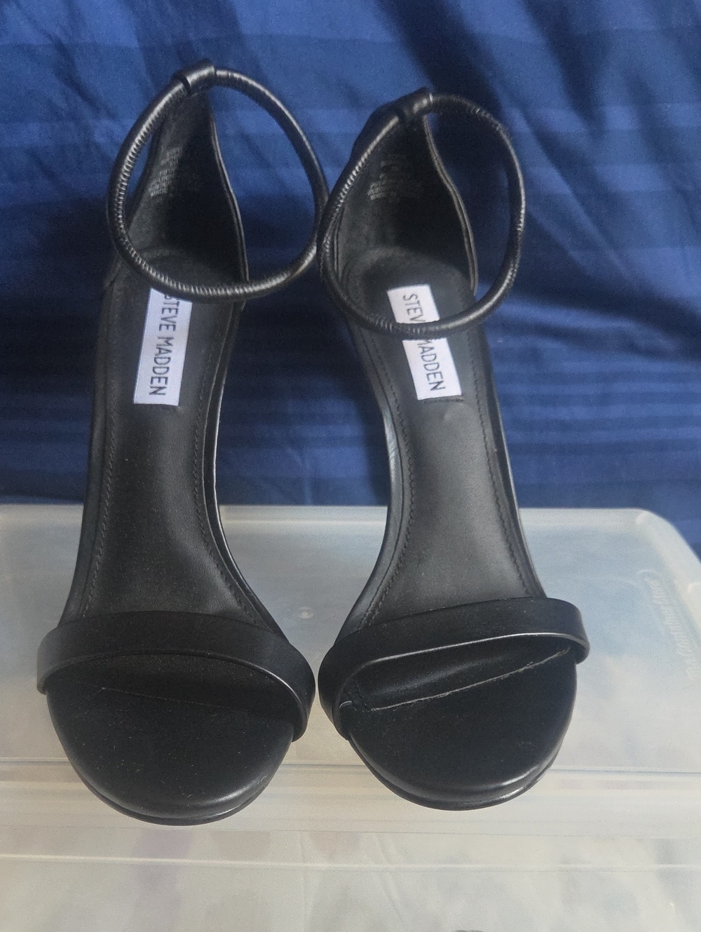 Steve Madden Soph Black Heeled Sandals - Women's Size 8